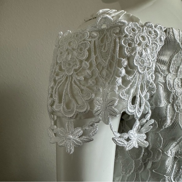 Scott McClintock vintage 80’s 90’s women’s  petite lace dress - Picture 5 of 16